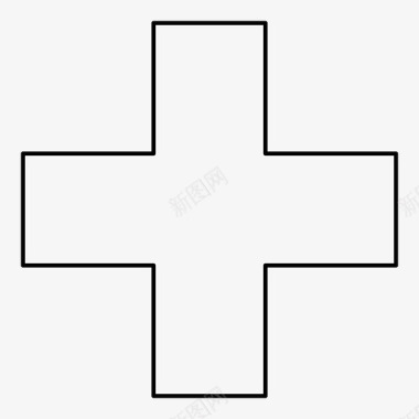 十字架健康医学图标