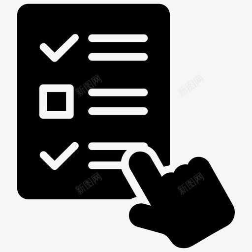输入调查检查表反馈svg_新图网 https://ixintu.com 输入 调查 图标 检查表 反馈 反馈表 表格 填写 问卷调查 在线调查 字形