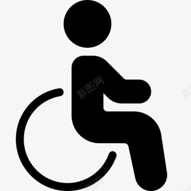 无障碍残疾人支持图标