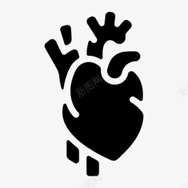 心脏器官静脉图标