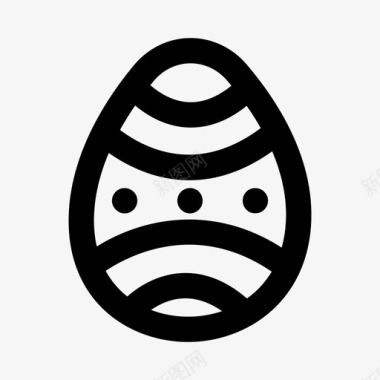 鸡蛋基督教复活节图标