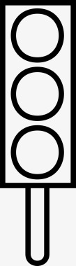 红绿灯道路路标图标