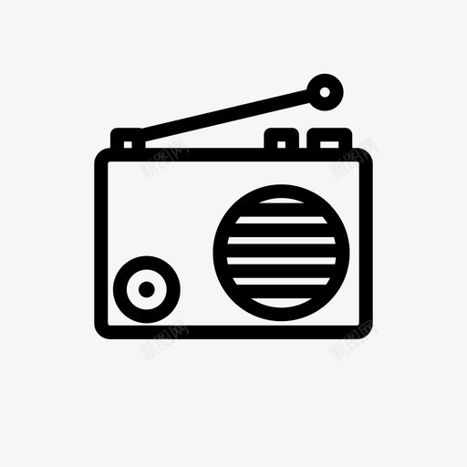 收音机艺术家电子svg_新图网 https://ixintu.com 娱乐 图标 收音机 艺术家 电子 标线 样式