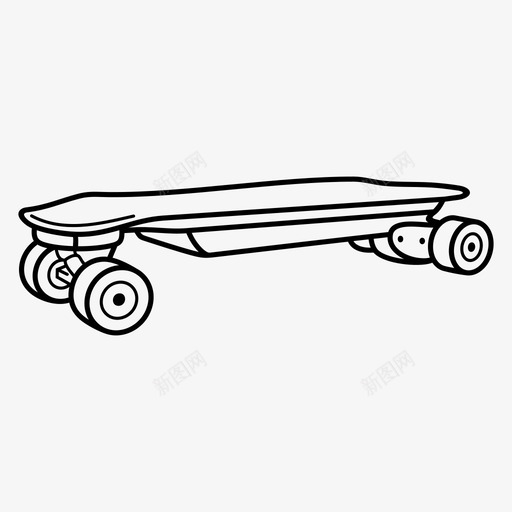 电动滑板个人交通工具滑冰svg_新图网 https://ixintu.com 电动 滑板 个人 交通工具 滑冰