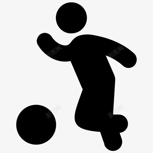 足球运动员美式足球字形图标svg_新图网 https://ixintu.com 足球 运动员 美式 字形 图标