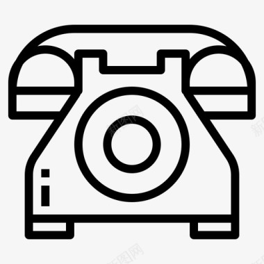 电话通讯复古图标