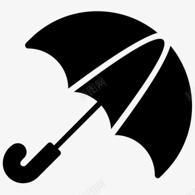 雨伞喇叭伞图标