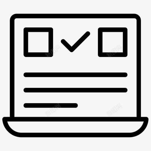 客户调查客户报告笔记本电脑svg_新图网 https://ixintu.com 客户 调查 在线调查 报告 笔记本 电脑 在线 反馈 线图 图标