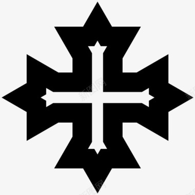 科普特十字架基督教埃及图标
