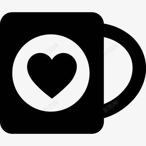 咖啡爱好者饮料杯子svg_新图网 https://ixintu.com 咖啡 爱好者 饮料 杯子 固体 图标