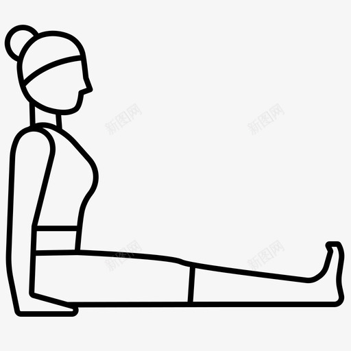 瑜伽姿势身体平衡瑜伽姿势轮廓svg_新图网 https://ixintu.com 瑜伽 姿势 身体 平衡 轮廓