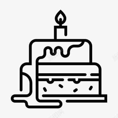 生日蛋糕甜点自制图标