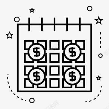 日历利息材料图标