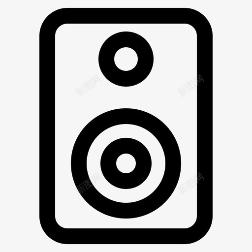 扬声器低音mp3svg_新图网 https://ixintu.com 音乐 扬声器 低音 播放器 大纲