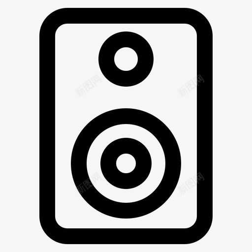 扬声器低音mp3svg_新图网 https://ixintu.com 音乐 扬声器 低音 播放器 大纲