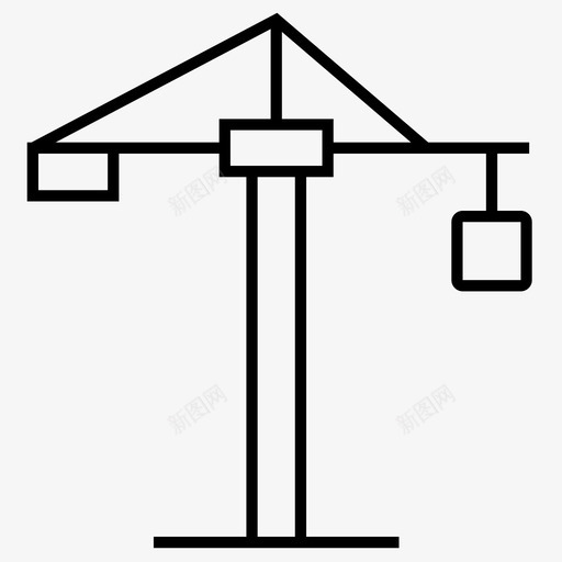 建筑用起重机svg_新图网 https://ixintu.com 建筑用 起重机