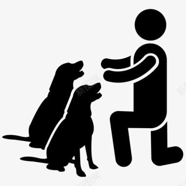 狗展训狗师服从训练图标