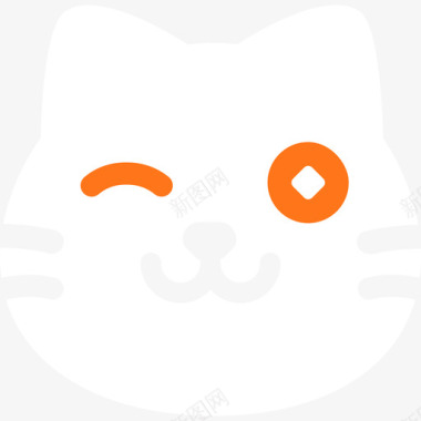 12四只猫logo白色图标