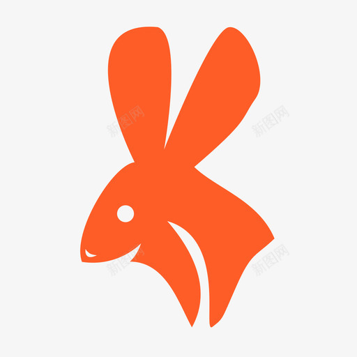 Rabbit兔子1svg_新图网 https://ixintu.com 兔子 填充 单色 可爱 多色 扁平