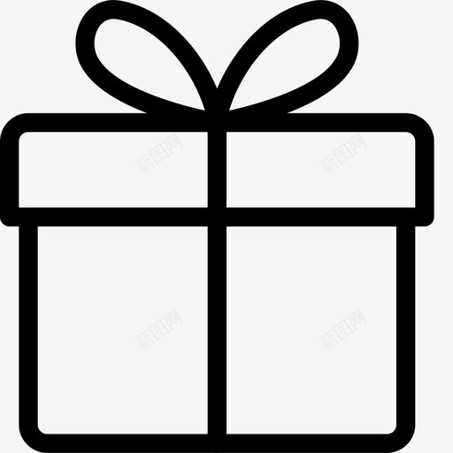 礼物生日盒子svg_新图网 https://ixintu.com 礼物 生日 盒子 打包 特别 线图 图标