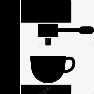 咖啡机浓缩咖啡热咖啡图标