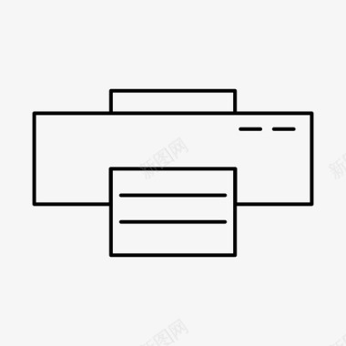 打印机模具纸张印刷图标