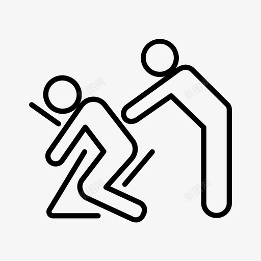 按摩锻炼健身房svg_新图网 https://ixintu.com 按摩 锻炼 健身房 按摩椅 人推 简单 单线 图标