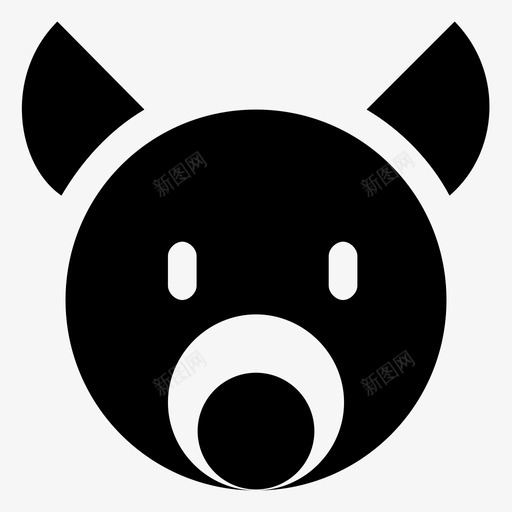 猪头动物野猪svg_新图网 https://ixintu.com 猪头 农业 动物 野猪 哺乳动物塔 皮尔 雕文 图标