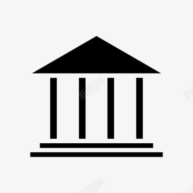 银行建筑文化图标