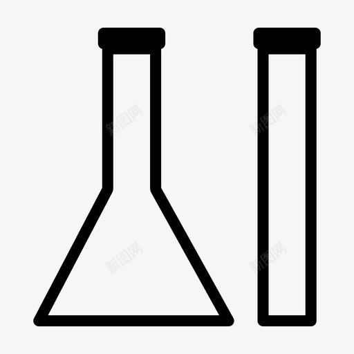 试管实验实验室科学svg_新图网 https://ixintu.com 试管 实验 实验室 科学 科学家 界面 网页 图标 标线