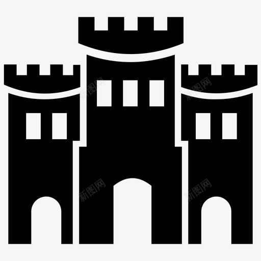 沃里克城堡贝利城堡英国防御工事svg_新图网 https://ixintu.com 城堡 里克 防御 工事 中世纪 贝利 英国 莫特 实心 图标