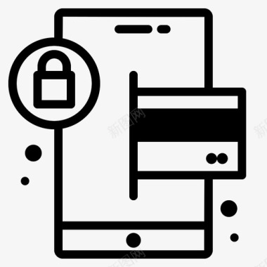 移动支付信用卡安全图标