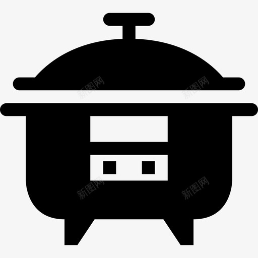 电壶烹饪食物svg_新图网 https://ixintu.com 电壶 烹饪 食物 厨房 炖锅 小黑