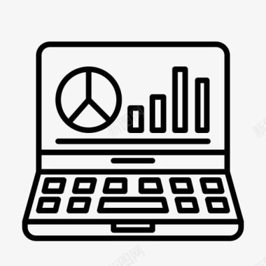 图表笔记本会计商务图标