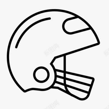 足球头盔设备头盔图标