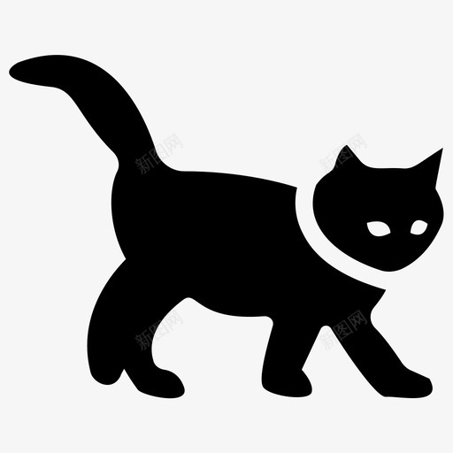 家猫猫宠物动物svg_新图网 https://ixintu.com 家猫 宠物 动物 宠物用品 实心 图标