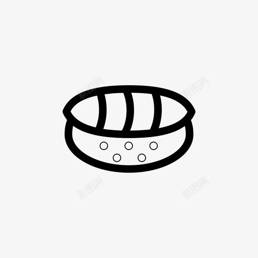 寿司食品日本食品svg_新图网 https://ixintu.com 食品 寿司 日本 矢量 图标 标线 样式