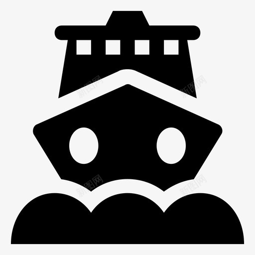 游船船划船svg_新图网 https://ixintu.com 游船 海上 划船 摩托艇 动力 海盗 浮雕 图标