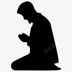 拉赫祈祷穆斯林纳玛兹高清图片