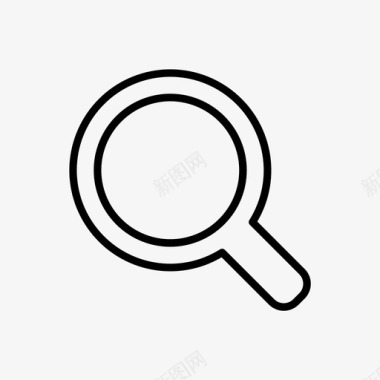 放大镜搜索工具设计简单图标