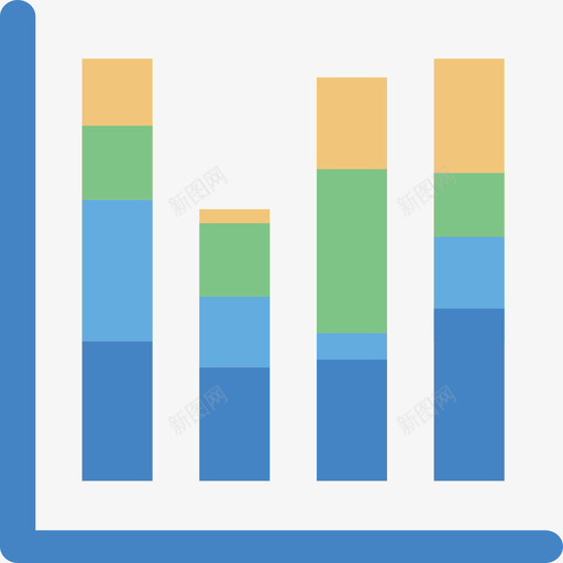 堆叠柱形图svg_新图网 https://ixintu.com 堆叠 柱形图
