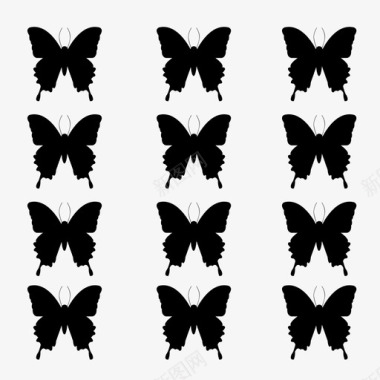 图案设计背景蝴蝶图标