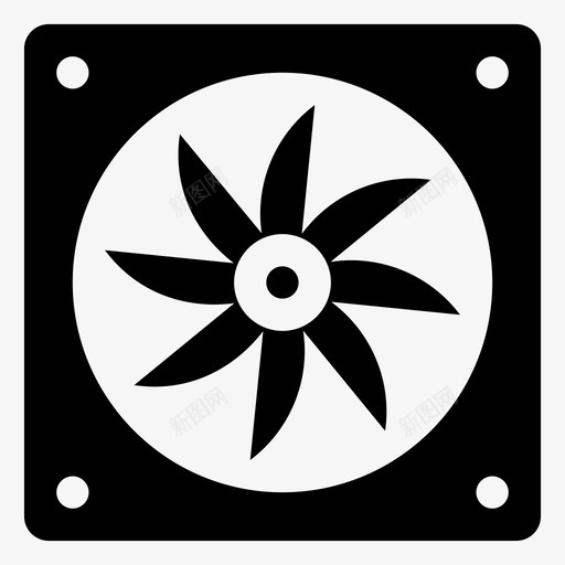 排气扇浴室风扇通风机svg_新图网 https://ixintu.com 排气扇 浴室 风扇 通风机 通风 冷却 雕文 图标