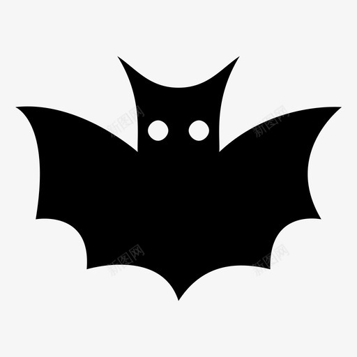 蝙蝠动物森林生物svg_新图网 https://ixintu.com 蝙蝠 动物 森林 生物 哺乳动物 野生动物 万圣节 实心 图标