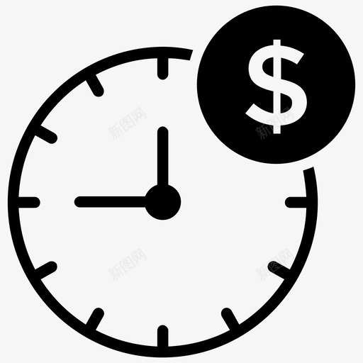 时间就是金钱计划生产力svg_新图网 https://ixintu.com 时间 就是 金钱 计划 生产力 省钱 时间管理 百万富翁 习惯 图标