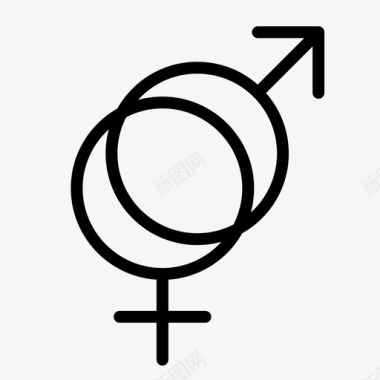 性别平等男人图标