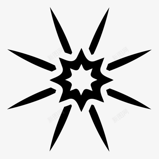 星星明亮的装饰性的svg_新图网 https://ixintu.com 星星 性的 明亮 亮的 装饰 装饰性 象征 象征性 闪闪发光 固体 图标