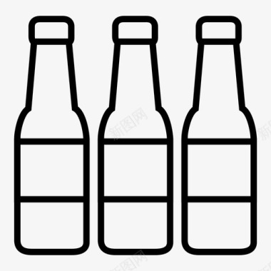 啤酒啤酒瓶饮料瓶图标