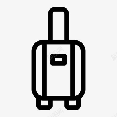 行李箱轮子行李滚动包图标