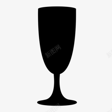 香槟杯庆祝杯子图标